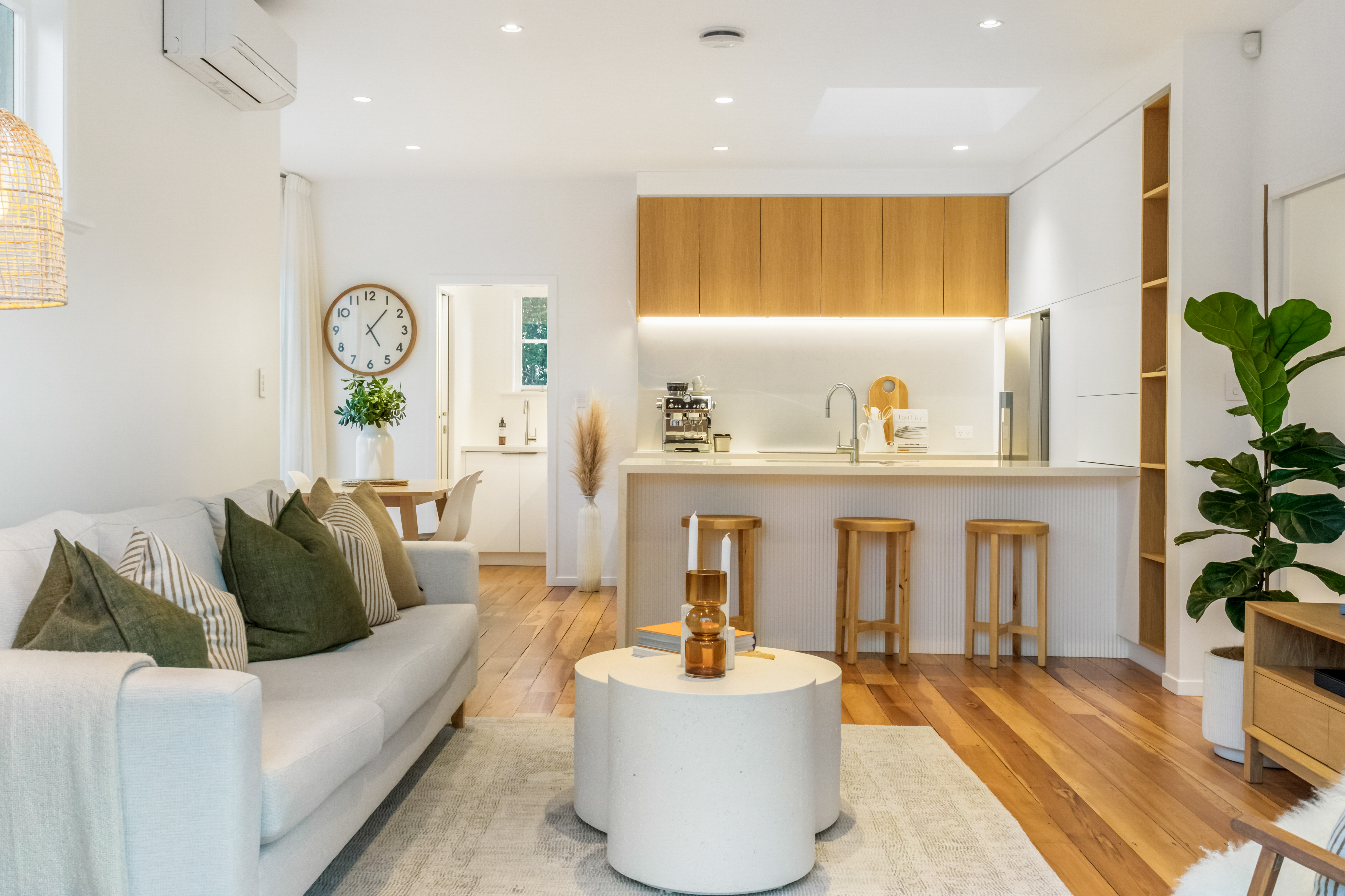 Open-concept living space
