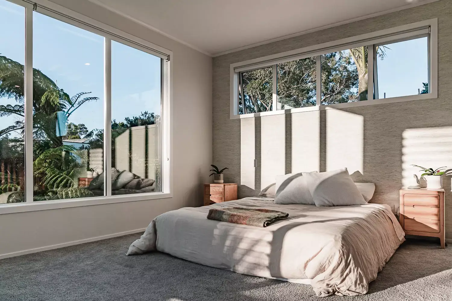 Spacious bedroom design