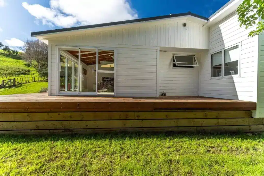 Wooden deck exterior