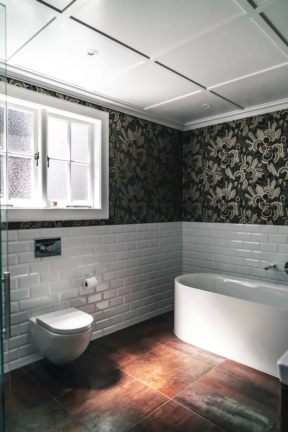 Decorative bathroom renovation