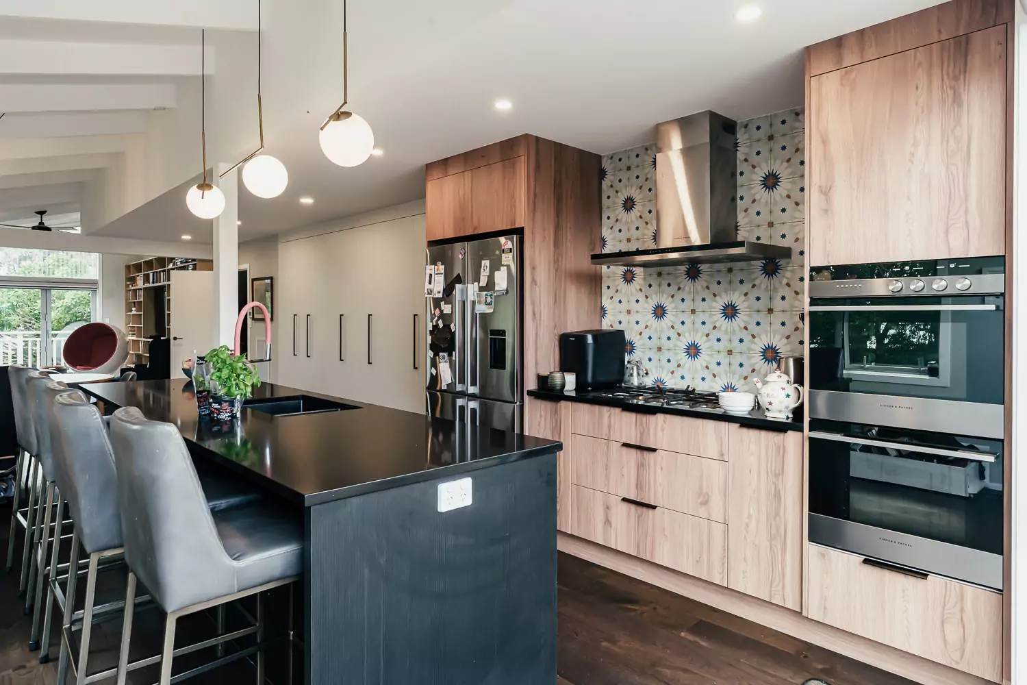 Stylish kitchen setup