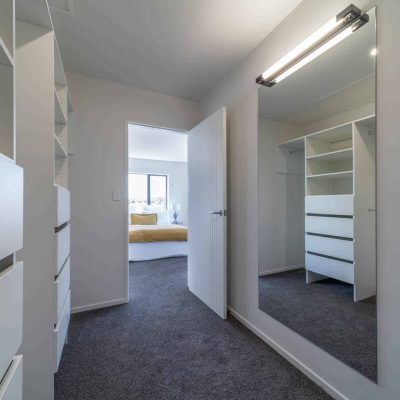 Spacious walk-in closet
