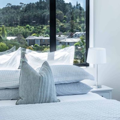 Bedroom with scenic view