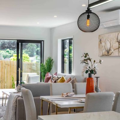 Bright open-plan living area